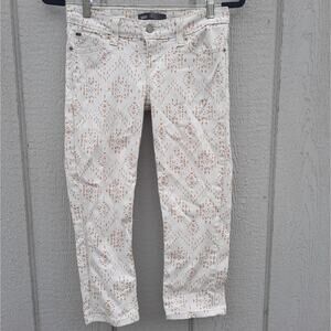 Levi Strauss Printed Cropped Jeans Size 26